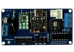 ESP-LED-03 Audio-Reactive 5/12/24V WLED Controller with ESP32-S3 Supermini